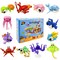 Wrapables Animal Building Blocks Set for Party Favors, Goodie Bag Stuffer, Stocking Stuffer (Set of 12), Ocean Park